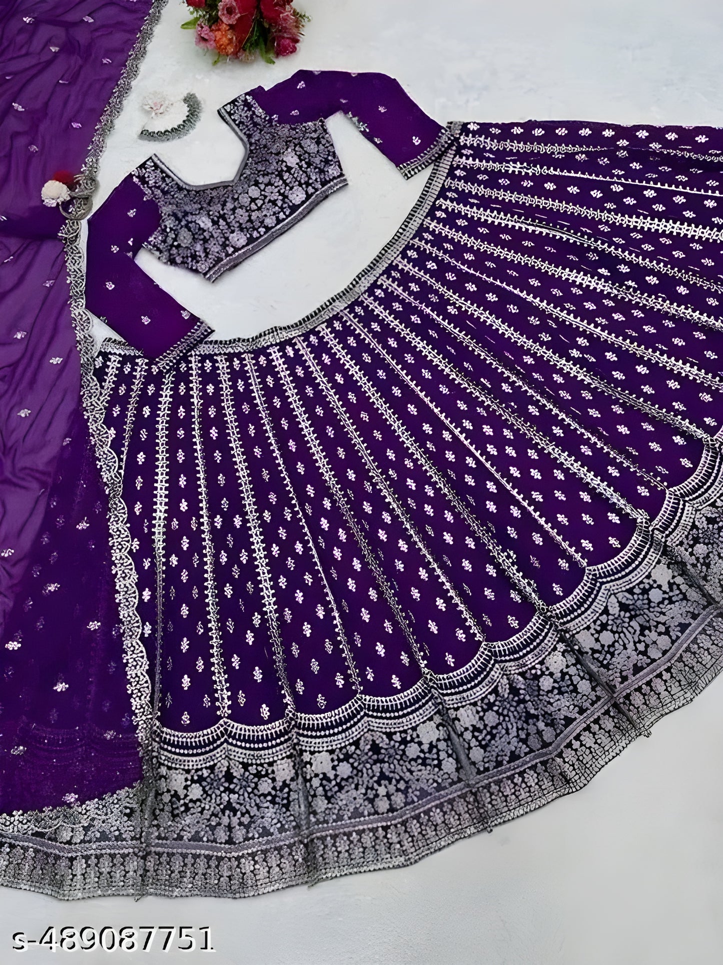 Heavy Georgette Trendy Lehenga Womens party wear