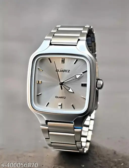 Stylish analog watch for men and boys in chain