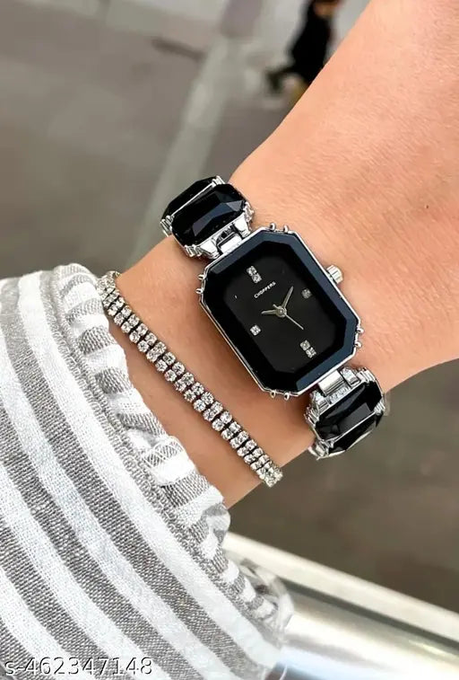 ZT STEEL N GLASS BLACK WATCH