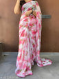 FLOWER PRINT SAREE