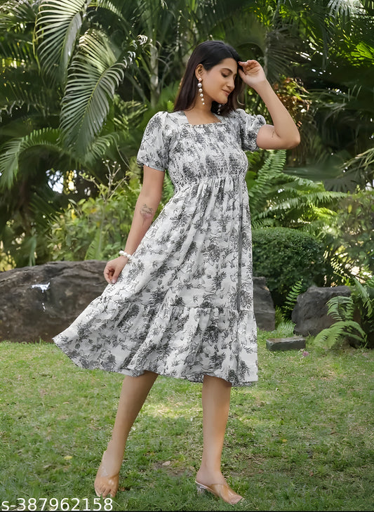 New Looking Dress Women Fit and Flare Dress