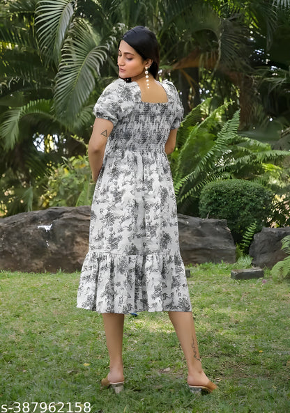 New Looking Dress Women Fit and Flare Dress
