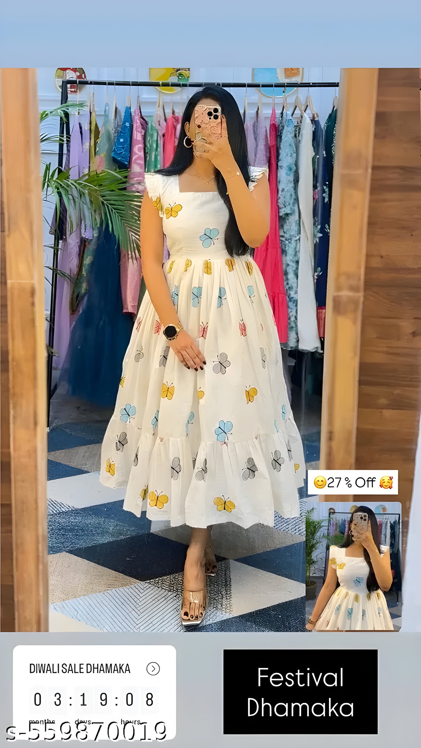 Stylish Western Frock || Dress for Parties || Butterfly's Western Frock || Fancy Attire For Party || Girl's &amp; Women's Frock || #LAtest