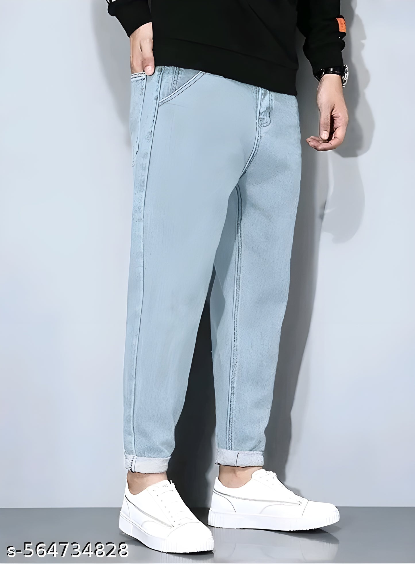 zara mens momfit ice blue