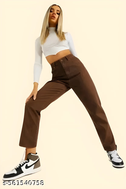 SHE DRESS HUB - STYLISH MOM FIT DENIM JEANS FOR GIRLS &amp; WOMEN