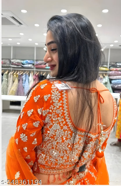 Orange Lehenga Choli and Designer Lehenga