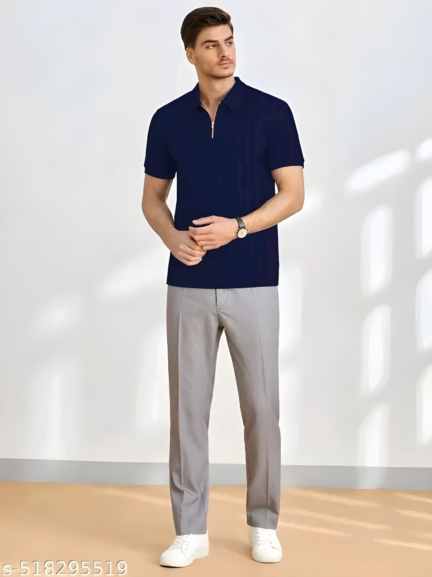 BURRMELLOW Men Fashion Polycotton T-Shirt