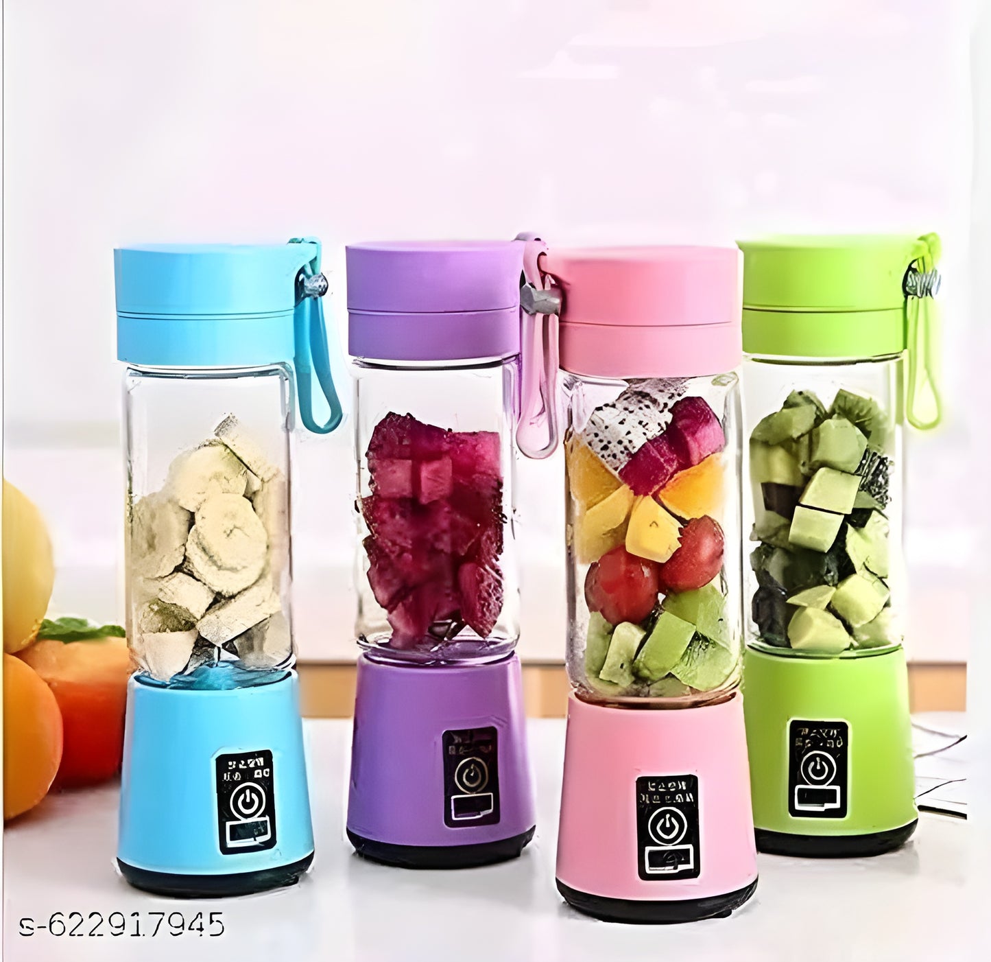 Portable Mini USB Juicer Blender – Rechargeable Personal Smoothie Maker (Multicolor)