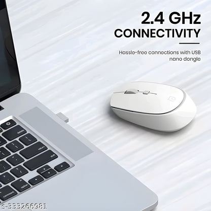 Portronics Toad 23 — Wireless Optical Mouse (White)