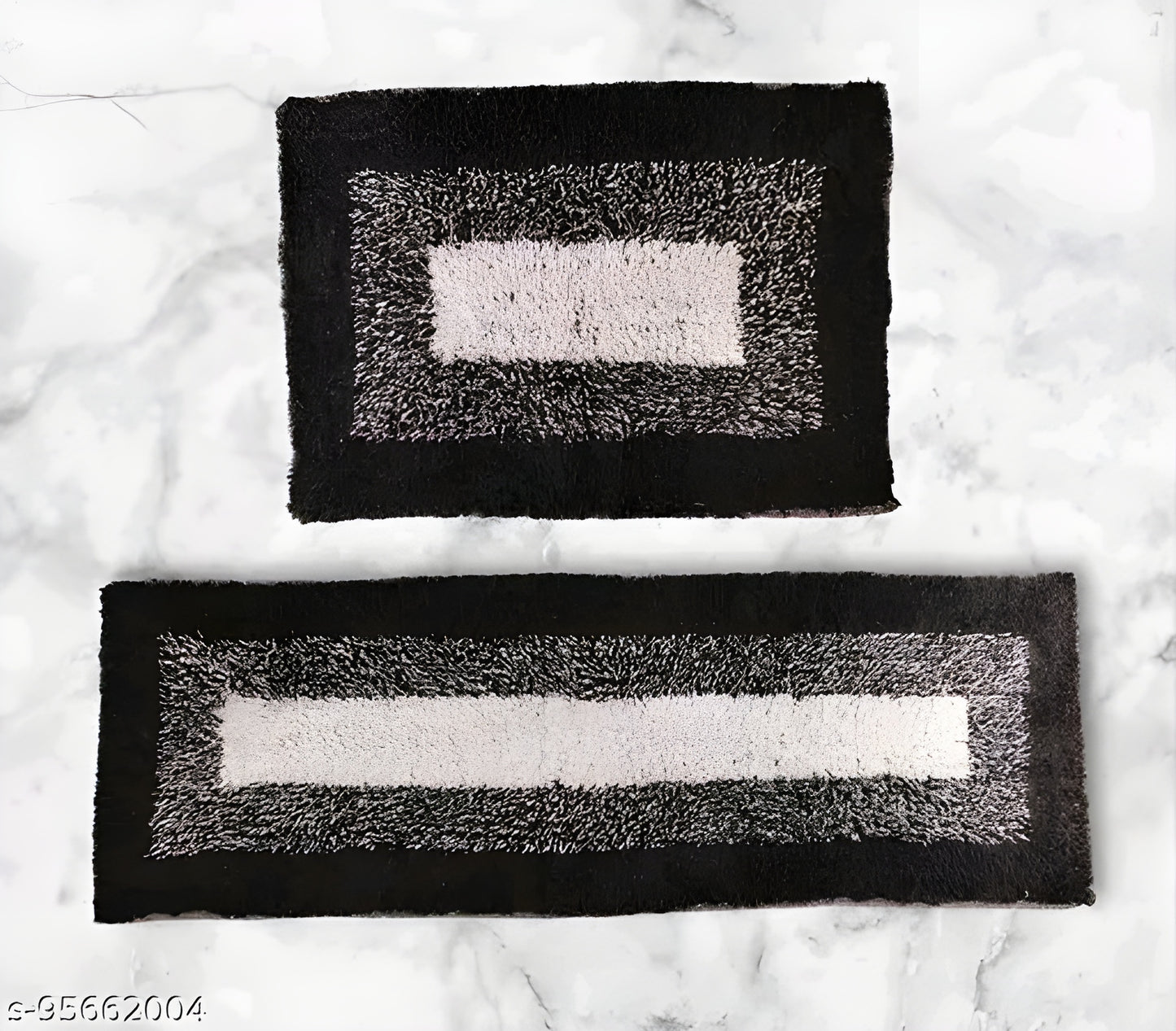 Cotton Super Soft Door Mat &amp; Bath Mat – Super Absorbent (15×40 / 15×23)