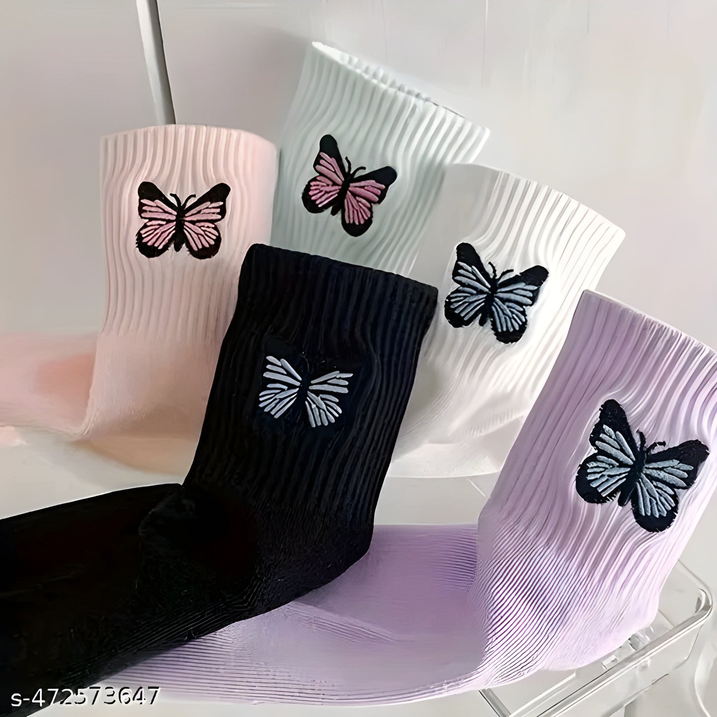 bahuzo — Trendy Ankle Length Socks for Girls &amp; Women (Combo of 5 Pairs)