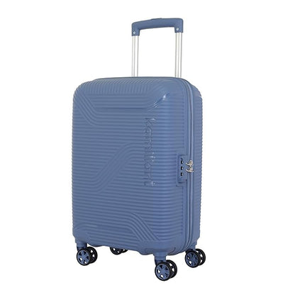 American Tourister Kamilant 68 cm Hard Shell Double Spinner Suitcase (Blue) – Polycarbonate, 2PC Set (C+M), Nexus DW Series