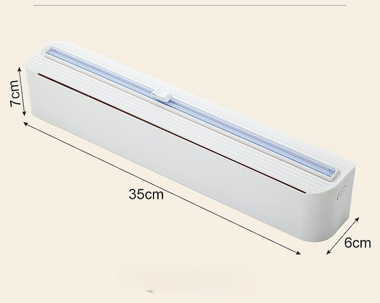 Magnetic Food Wrap Dispenser with Sliding Cutter