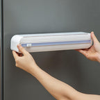 Magnetic Food Wrap Dispenser with Sliding Cutter