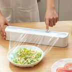 Magnetic Food Wrap Dispenser with Sliding Cutter