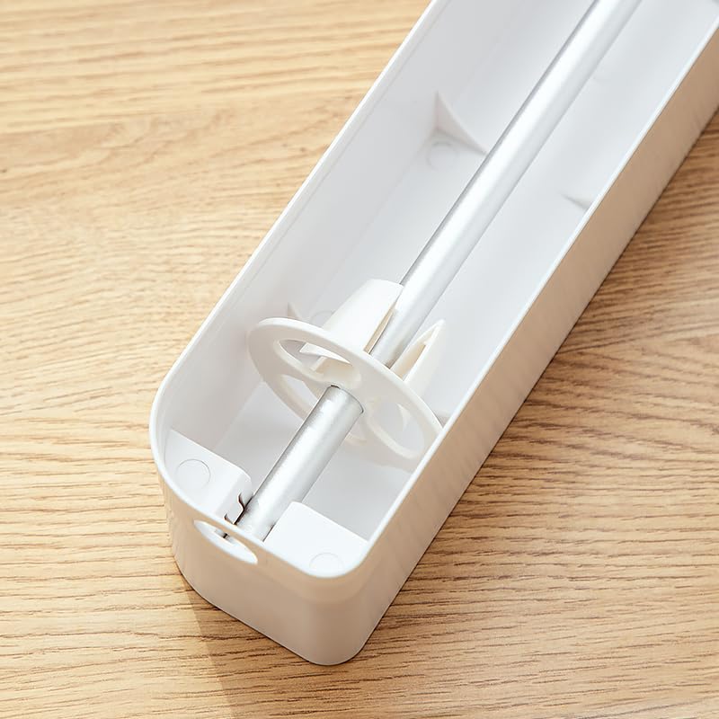 Magnetic Food Wrap Dispenser with Sliding Cutter