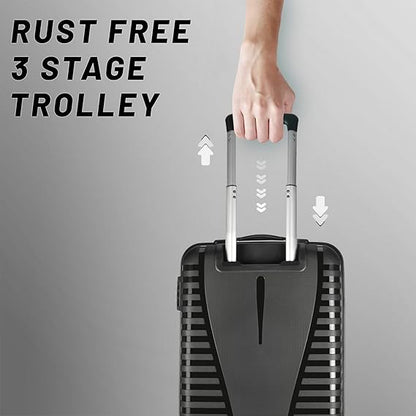 Aristocrat Polycarbonate AIRPRO Hard Shell Spinner Suitcase 55 JBK + Cadet DF 62 RED, 55 cm