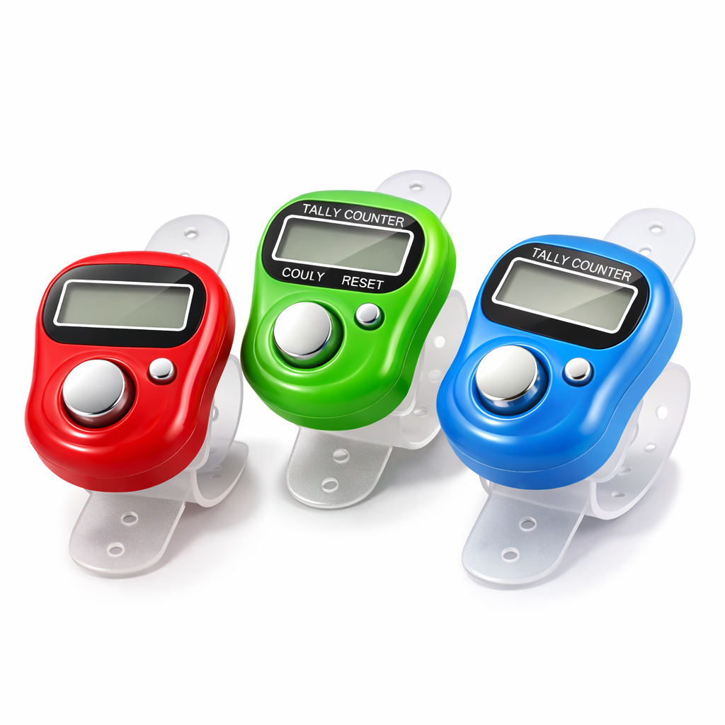 Raw Digital Electronic Mini Finger-Ring Tally Counter (Pack of 3)