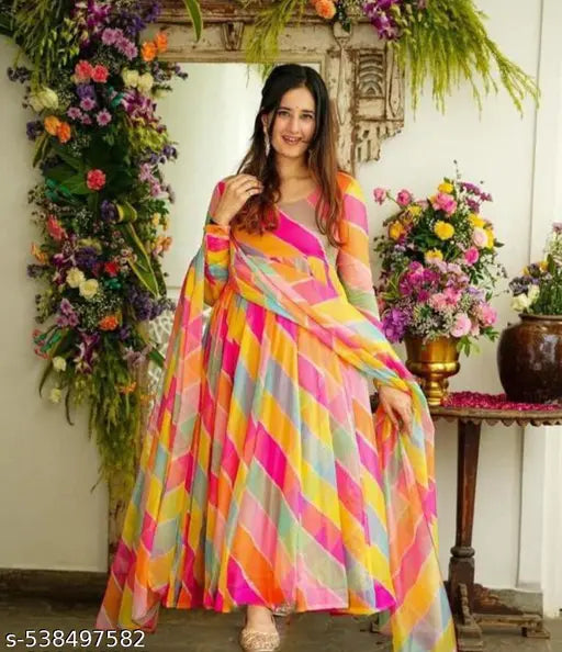 Pink Color Stylish low Price Gown For Women In Latest Design gown women