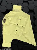Men Primium &amp; Stylish Popcorn Shirt With Double Pocket