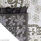 Tijane Velvet Floral Janamaz Mat (White)