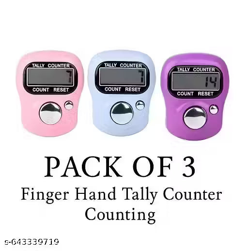 Raw Digital Electronic Mini Finger-Ring Tally Counter (Pack of 3)