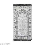 Tijane Velvet Floral Janamaz Mat (White)