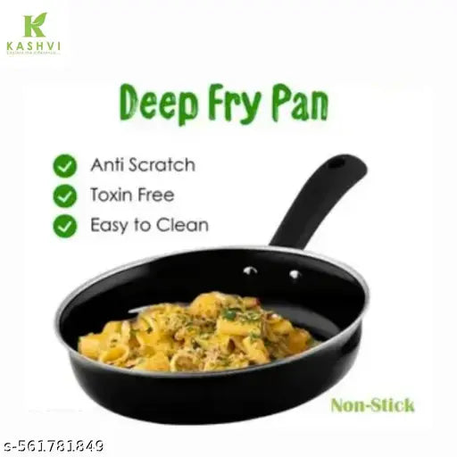 Nonstick Fry Pan, 22 cm, 1L Black | Best Omelette Fry Pan for Home &amp; Kitchen (Pack of 1) Kashvi Premium Quality